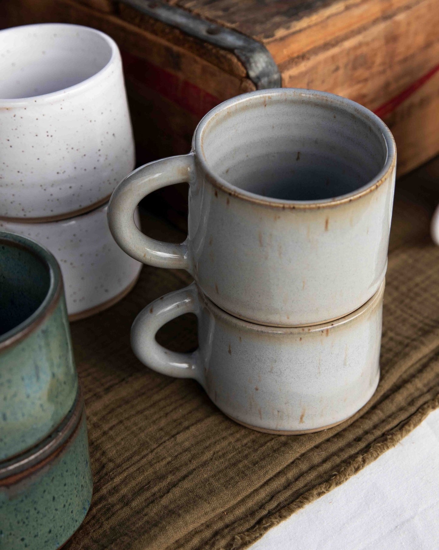 Wide Mug - Deep Woods Pottery